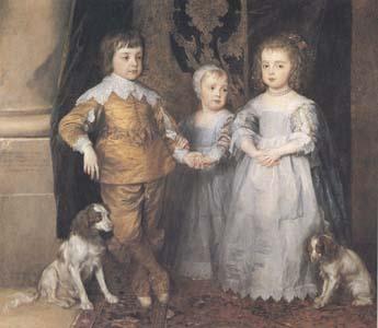 Dyck, Anthony van The Three Eldest Children of Charles I (mk25) Spain oil painting art
